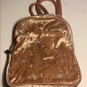 Velvet mini backpack